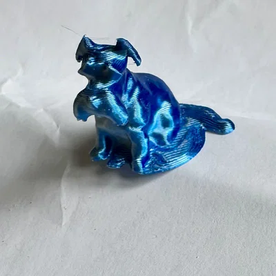 Mô hình chú chó Schnauzer ngồi trang trí bàn làm việc cực xinh