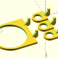 Phụ kiện Pegboard IKEA Skådis dạng Parametric (OpenSCAD) - Thumbnail 6