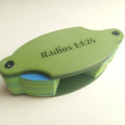 Trình tạo thước đo bán kính (radius gauge) của Milka