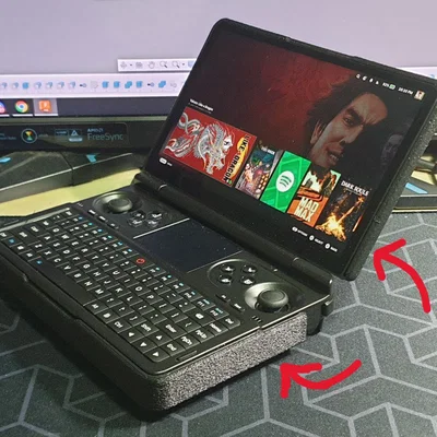 Case cho GPD WIN MINI 2024 kèm grips tháo rời, chơi êm ở >20W TDP