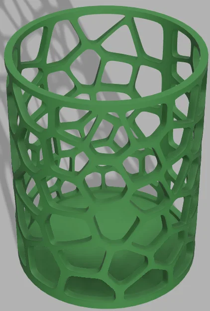 Ống cắm bút họa tiết Voronoi in 3D trang trí bàn làm việc - Image 1