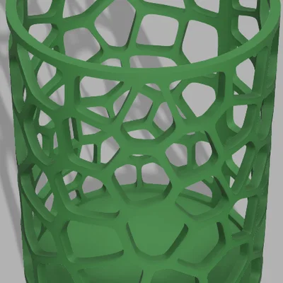 Ống cắm bút họa tiết Voronoi in 3D trang trí bàn làm việc