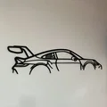 Mô hình trang trí tường Porsche 911 992 GT3RS tối giản - Thumbnail 3