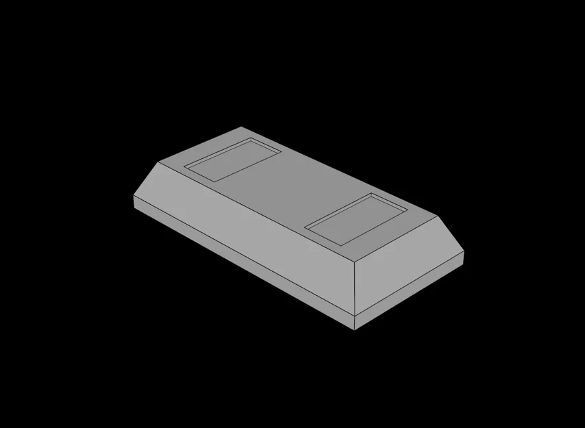 Gạch ốp 1x2 vát cạnh tương thích Lego (99563.dat) - File in 3D - Image 1