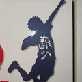 Mô hình treo tường 3D Hinata Shoyo từ bộ anime Haikyuu cực chất - Thumbnail 1
