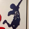 Mô hình treo tường 3D Hinata Shoyo từ bộ anime Haikyuu cực chất - Thumbnail 2