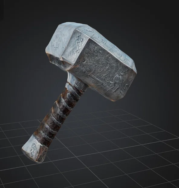 Mô hình búa Mjolnir (Thor Hammer) sắc nét cho fan Marvel - Image 1