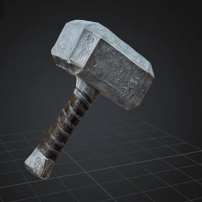 Mô hình búa Mjolnir (Thor Hammer) sắc nét cho fan Marvel