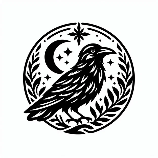 Mẫu ghim cài áo hình con quạ (Crow brooch) in 3D độc đáo - Image 2