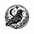 Mẫu ghim cài áo hình con quạ (Crow brooch) in 3D độc đáo - Thumbnail 2