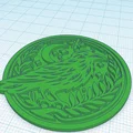 Mẫu ghim cài áo hình con quạ (Crow brooch) in 3D độc đáo - Thumbnail 3