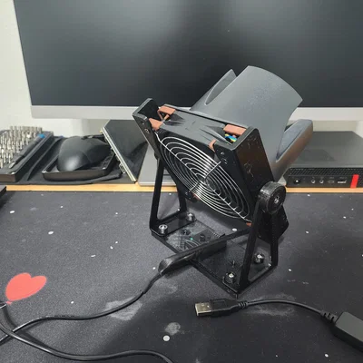 Ngàm Gắn Quạt Để Bàn Lấy Cảm Hứng Noctua (Noctua Inspired Desk Fan Mount)