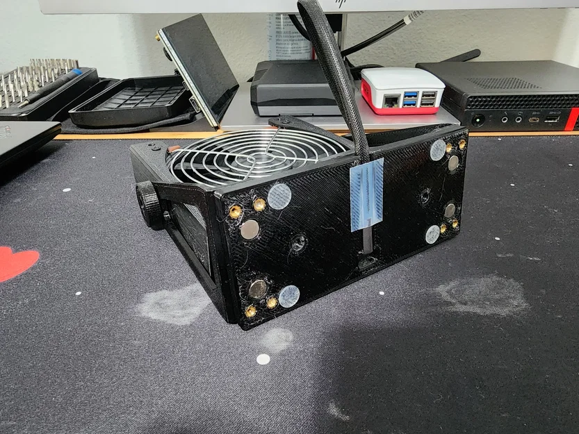 Ngàm Gắn Quạt Để Bàn Lấy Cảm Hứng Noctua (Noctua Inspired Desk Fan Mount) - Image 4