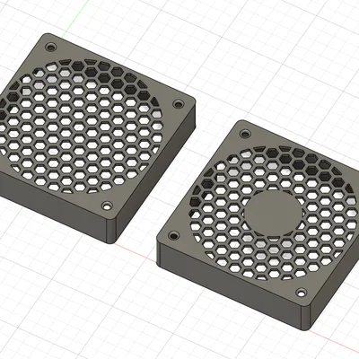 Nắp bảo vệ quạt 120mm (Fan Cover) - Tùy chọn lưới tổ ong & nan ngang
