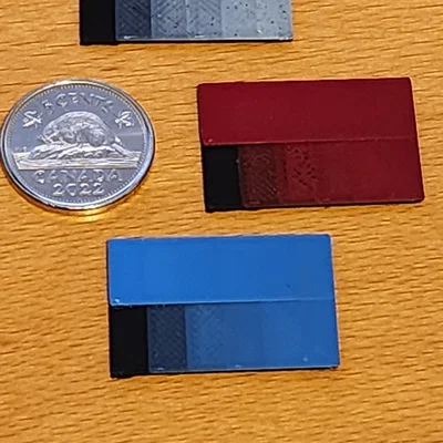 HueForge Step Test Square - Bước 0.04mm