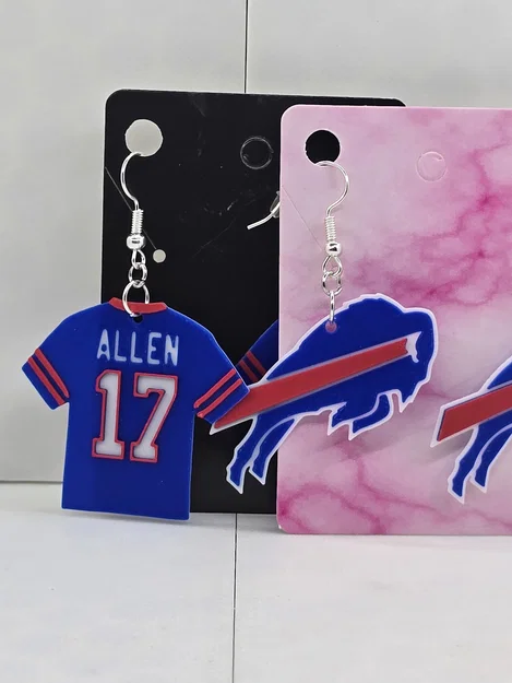 Bông tai Buffalo Bills và áo đấu Allen - Image 1