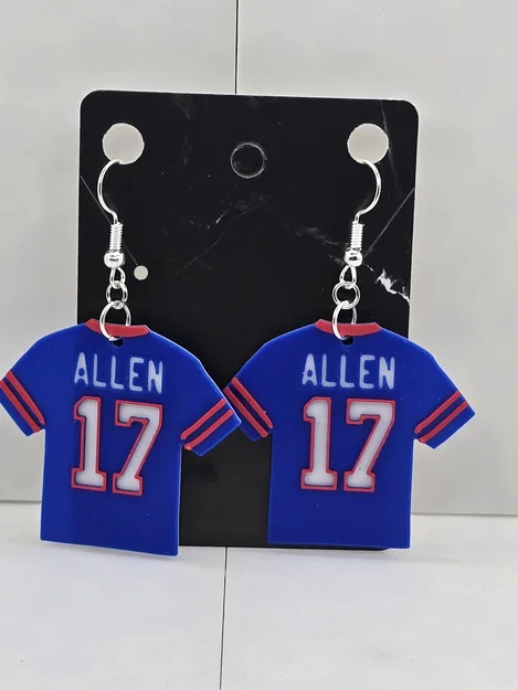 Bông tai Buffalo Bills và áo đấu Allen - Image 3
