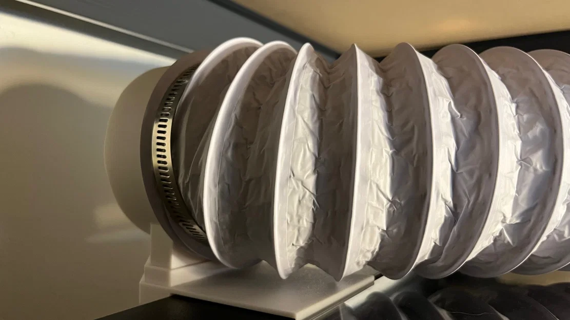 Ống xả Qidi Q1 Pro nối ống thông gió 100mm (Exhaust to 100mm hose) - Image 3