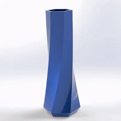 Mẫu lọ hoa trang trí hình học 3D tinh tế 230mm