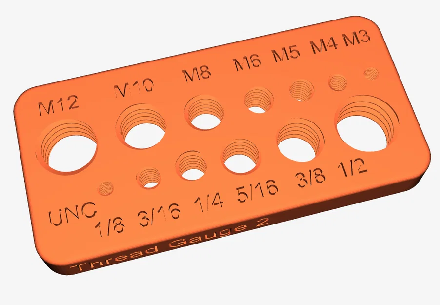 Thước đo ren Thread Gauge 2: Kiểm tra nhanh bu lông Metric và UNC - Image 1