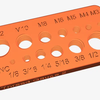 Thước đo ren Thread Gauge 2: Kiểm tra nhanh bu lông Metric và UNC