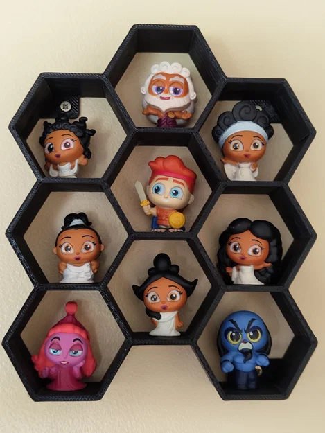 Kệ trưng bày hình lục giác cho mô hình Doorables (Đa dạng kích thước) - Image 1