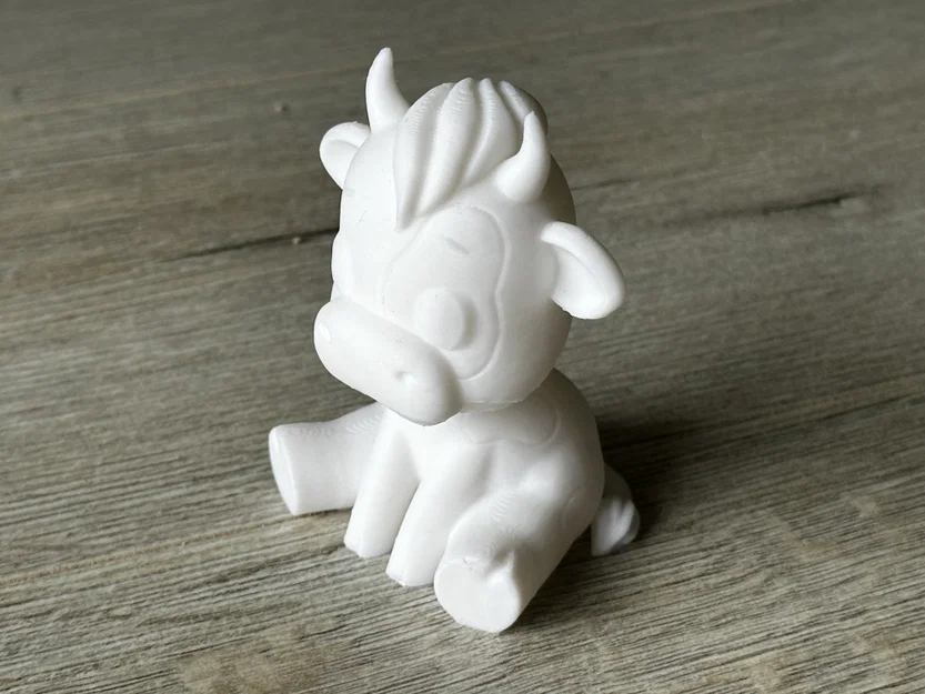Cow Emily – Mẫu 3D bò cartoon ngồi dễ thương - Image 4