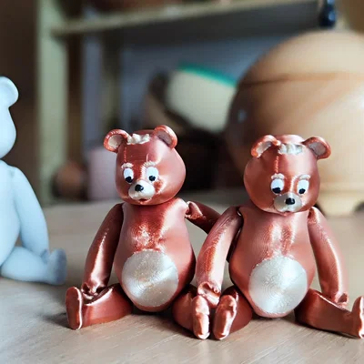 Mô hình gấu khớp linh hoạt (Articulated Happy Bear) siêu cưng