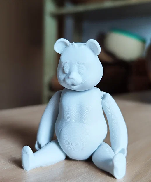 Mô hình gấu khớp linh hoạt (Articulated Happy Bear) siêu cưng - Image 3