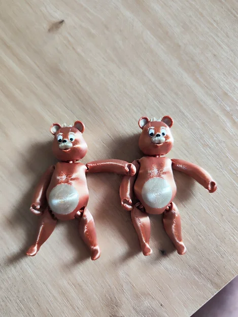Mô hình gấu khớp linh hoạt (Articulated Happy Bear) siêu cưng - Image 5