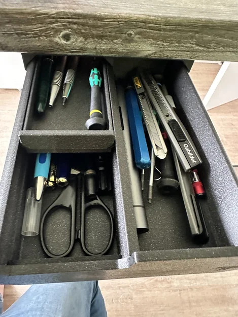 Remix ngăn kéo dưới bàn (trơn) – Underdesk under table drawer empty - Image 5