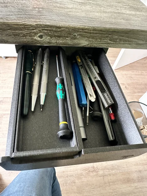 Remix ngăn kéo dưới bàn (trơn) – Underdesk under table drawer empty - Image 6