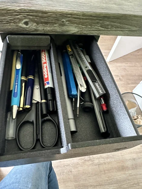 Remix ngăn kéo dưới bàn (trơn) – Underdesk under table drawer empty - Image 7