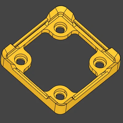 Gridfinity Base nhẹ, nối bằng clip, parametric, 100+ biến thể