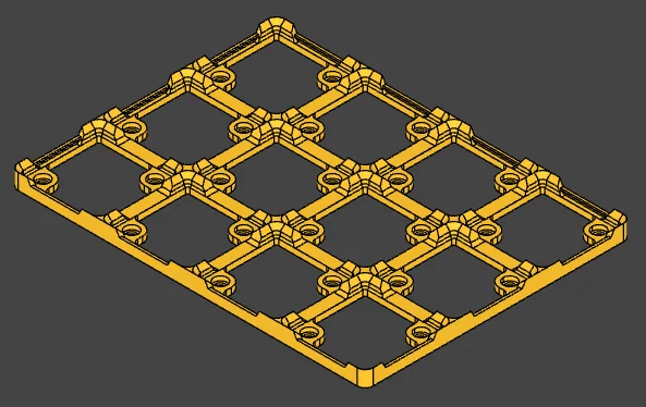 Gridfinity Base nhẹ, nối bằng clip, parametric, 100+ biến thể - Image 5