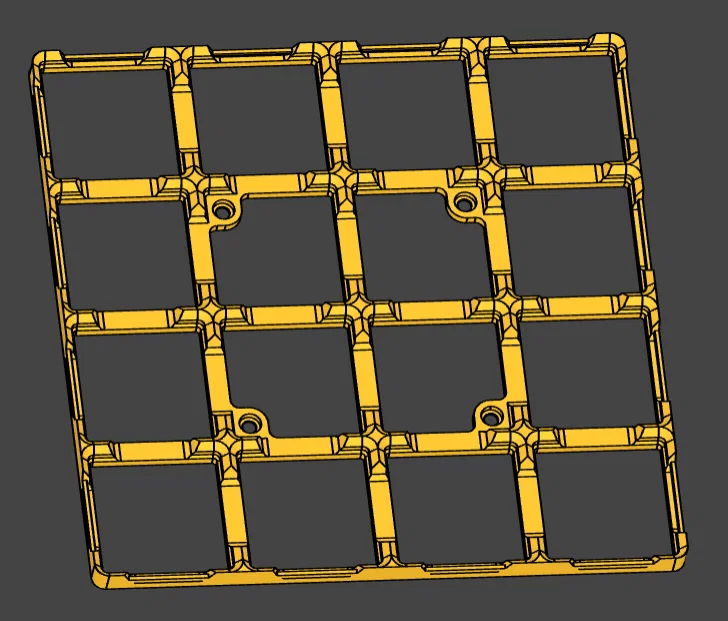 Gridfinity Base nhẹ, nối bằng clip, parametric, 100+ biến thể - Image 6