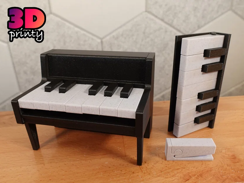Clicky Piano Fidget – Fidget đàn piano in 3D - Image 1