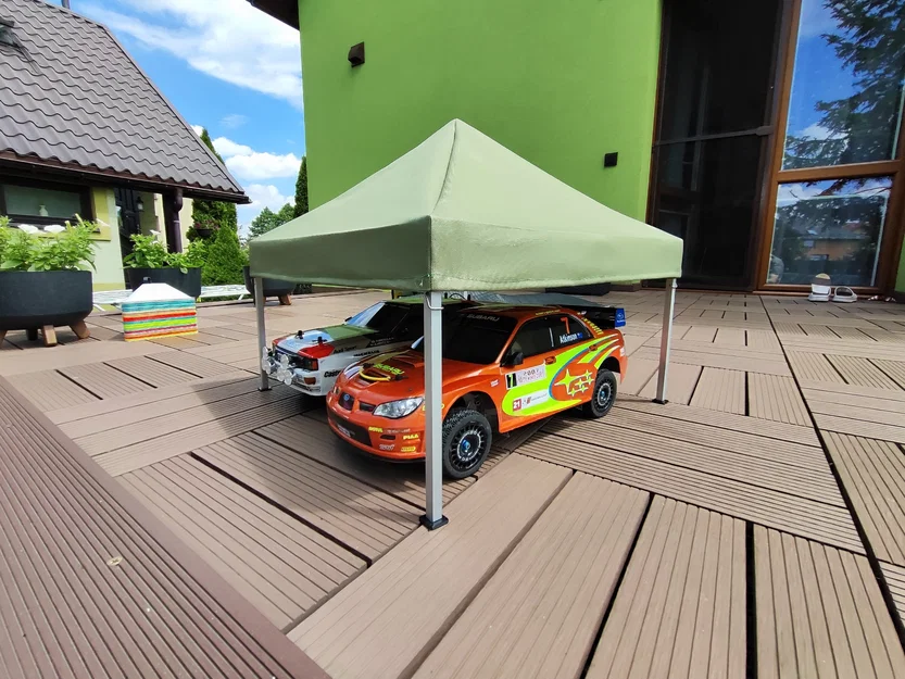 Namiot rajdowy skala 1/10 - Lều đua xe mô hình RC chuyên nghiệp - Image 3