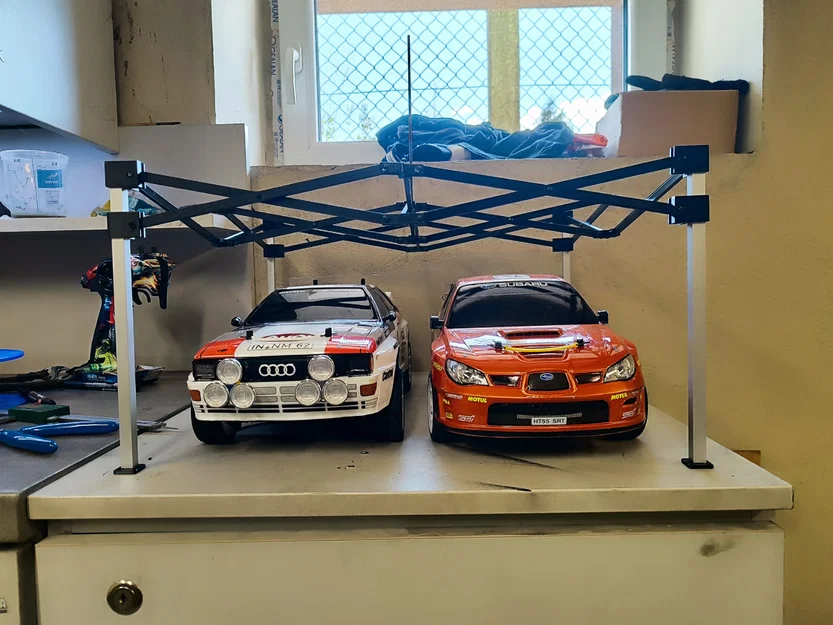 Namiot rajdowy skala 1/10 - Lều đua xe mô hình RC chuyên nghiệp - Image 6