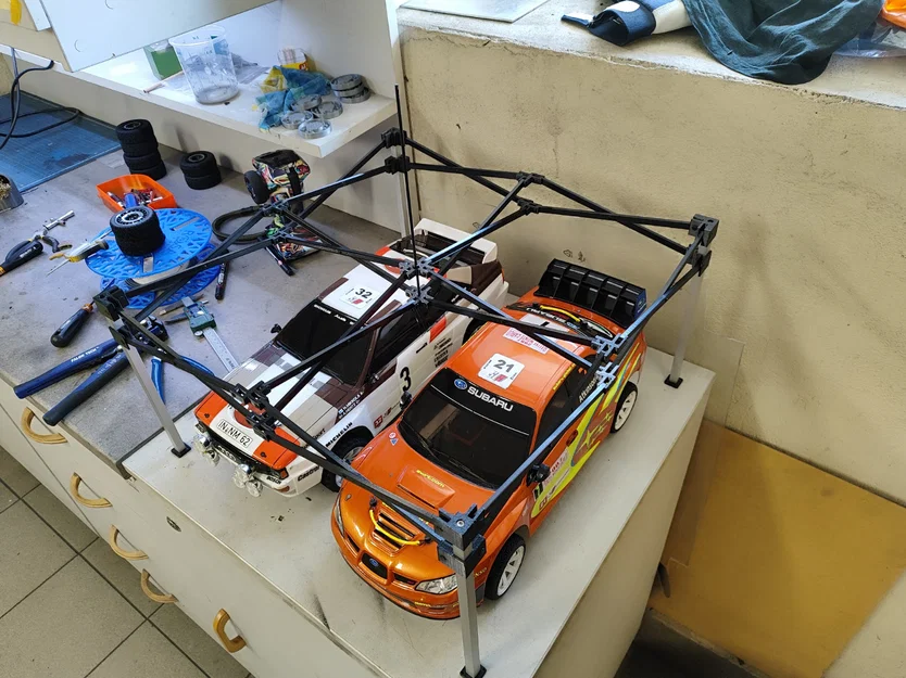 Namiot rajdowy skala 1/10 - Lều đua xe mô hình RC chuyên nghiệp - Image 7
