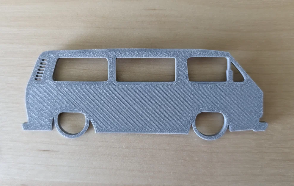Mô hình trang trí tường xe van cổ điển Volkswagen T3 cực chất - Image 2