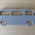 Mô hình trang trí tường xe van cổ điển Volkswagen T3 cực chất - Thumbnail 2