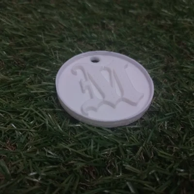 Mẫu móc khóa chữ cái 3D độc đáo cá nhân hóa