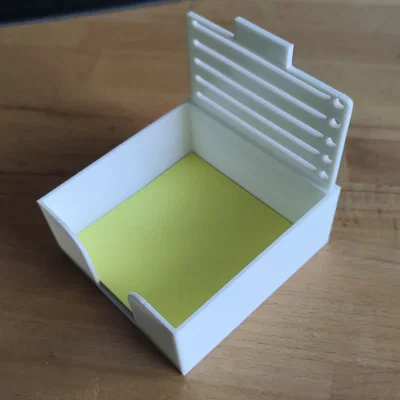 Khay đựng giấy note kèm thước kẻ danh sách tiện lợi