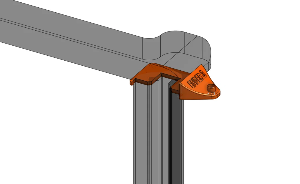 Dẫn Filament Ender 3 KE/SE (không cần vít gắn hông) - Side & Top [đỡ PTFE Tube] - Image 4