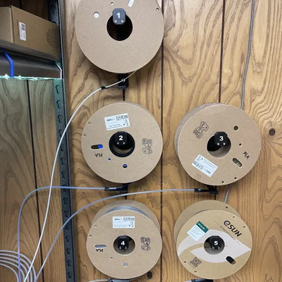 Giá treo cuộn filament gắn tường kèm ngàm PTFE cho MMU3