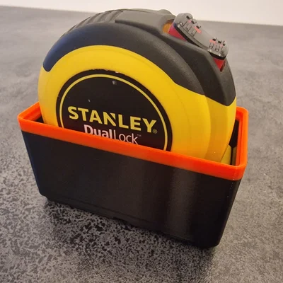 Ngàm đỡ Gridfinity cho thước cuộn Stanley Dual Lock 5m (1x2)