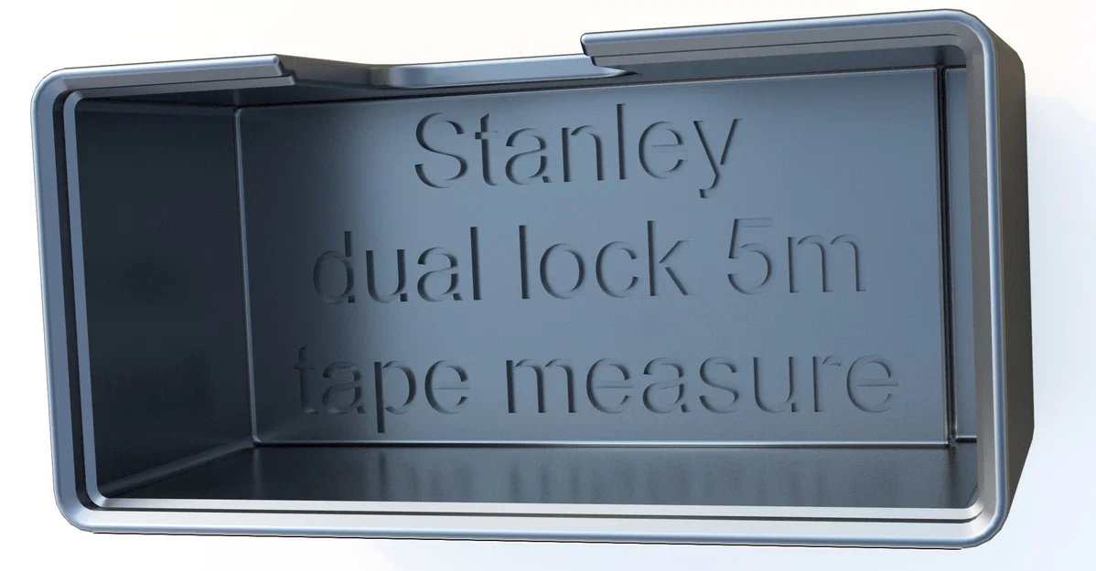 Ngàm đỡ Gridfinity cho thước cuộn Stanley Dual Lock 5m (1x2) - Image 4