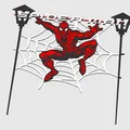 Mô hình trang trí bánh kem Spiderman cho tiệc sinh nhật - Thumbnail 4