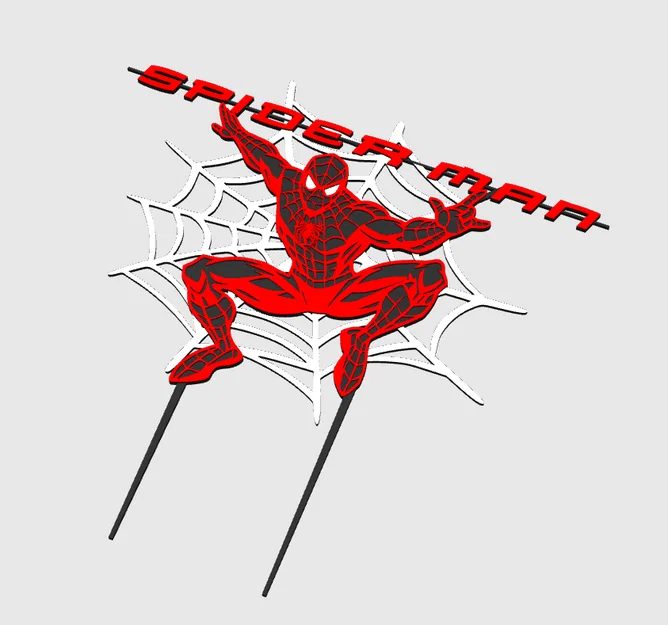 Mô hình trang trí bánh kem Spiderman cho tiệc sinh nhật - Image 7
